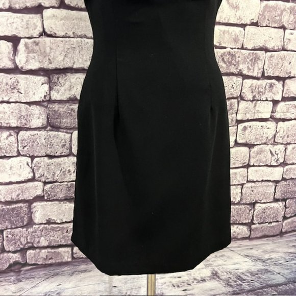 CDC Vintage Black & White Sleeveless Dress Size 8 - Picture 3 of 9